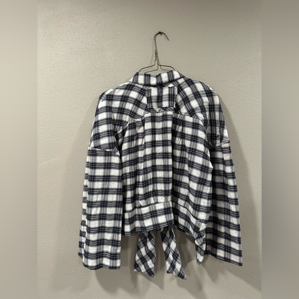 We The Free- Free People Sakura Plaid Belle Sleeve - Picture 8 of 9